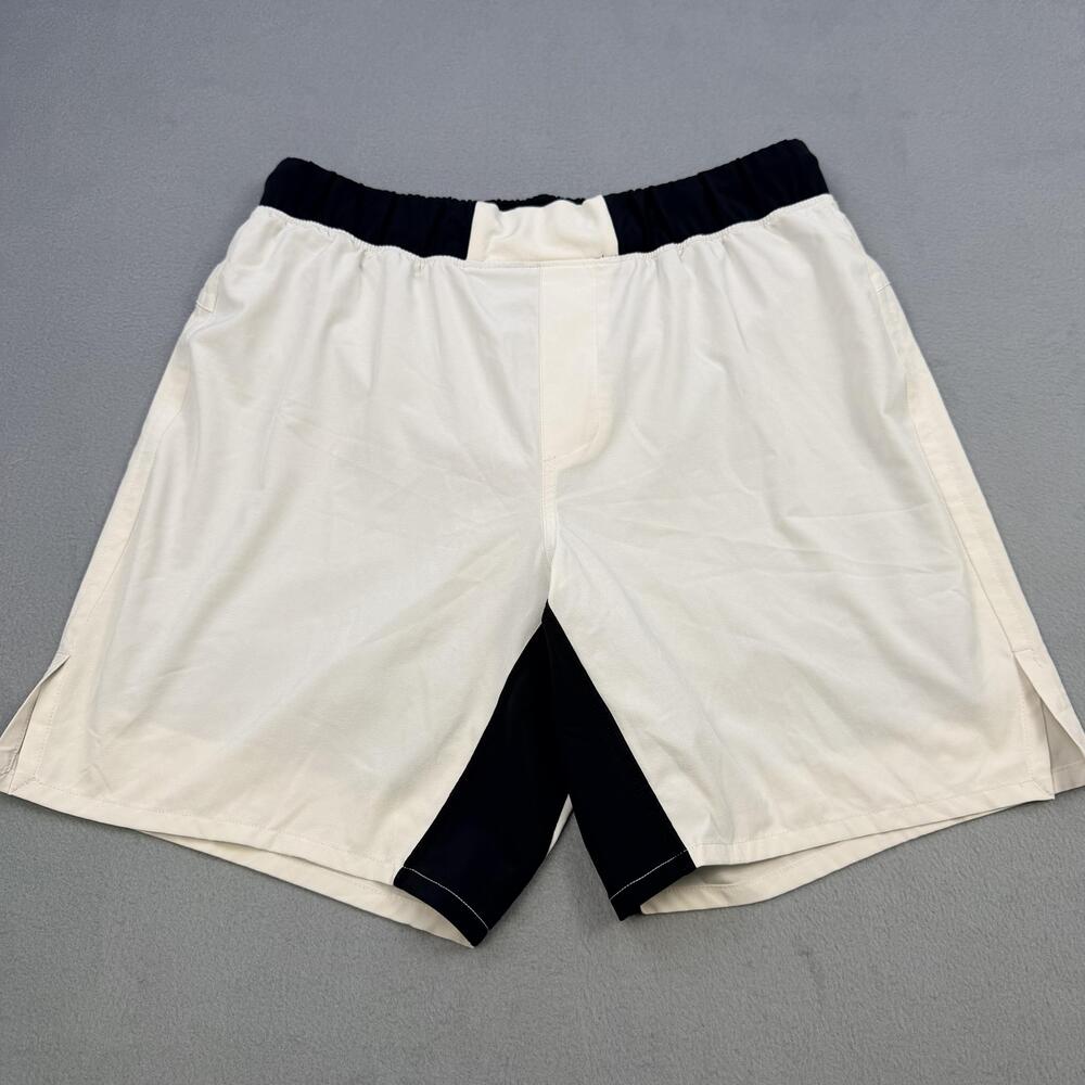 Ten Thousand Shorts Mens Small White Lined Performance 7 Inseam Running TTSH008